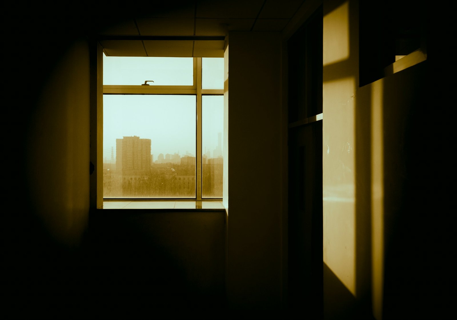 Fenstergriff in Kippstellung